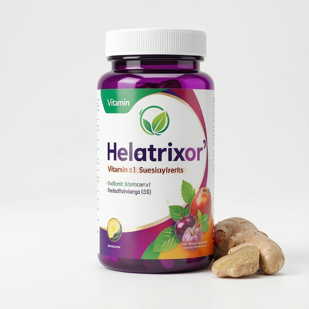 Helatrixor capsule pack displayed on a clean white surface